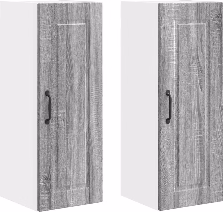 Armadietto a muro PORTO 2 pcs Grigio Sonoma 30 x 31 x 80 cm