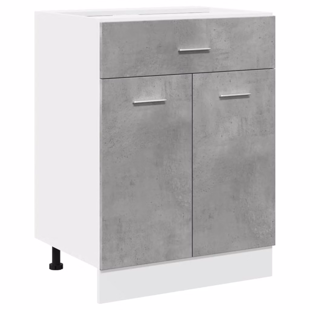 Armadio Inferiore Cassetto “Lyon” Grigio Cemento 60x46x81,5