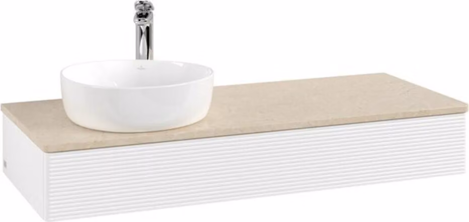 Mobiletto V&B con struttura frontale Antao 120x19x50cm, HL, WBP botti