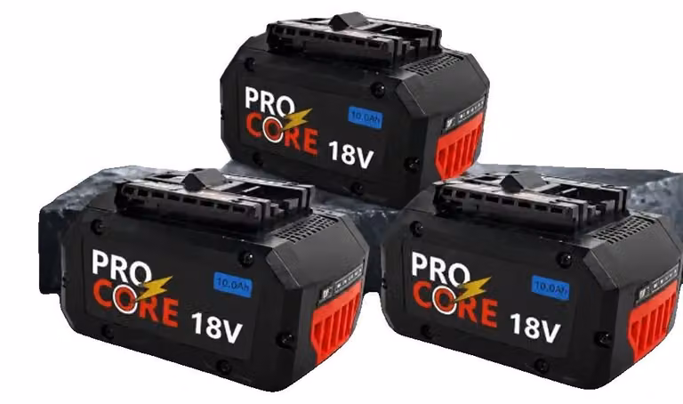 Batterie di ricambio, capacità 10000 mAh, compatibili con utensili elettrici senza fili a 18V, confezione da 3, modello 18V-c