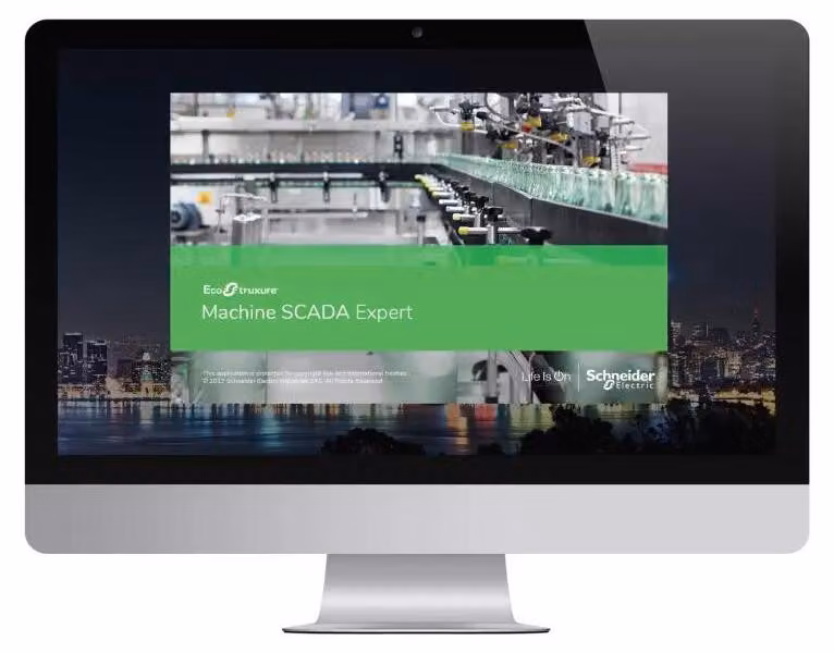 Schneider Electric EcoStruxure Machine SCADA Expert, licenza Runtime 32k tag, HMI digitale EMSERT32KA