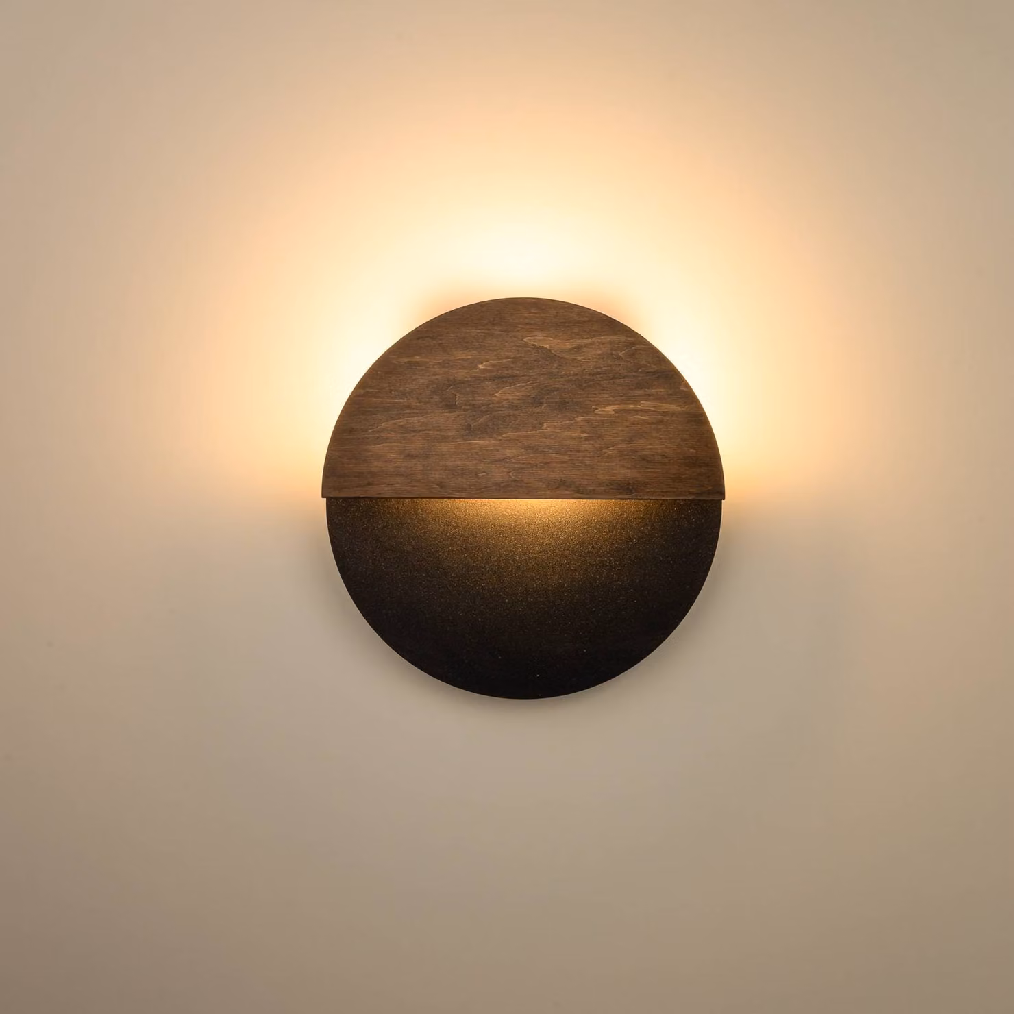 Applique da parete a LED Luna S SIGMA, Nero, Soggiorno / Sala da pranzo, Metallo, Moderno, Applique a LED