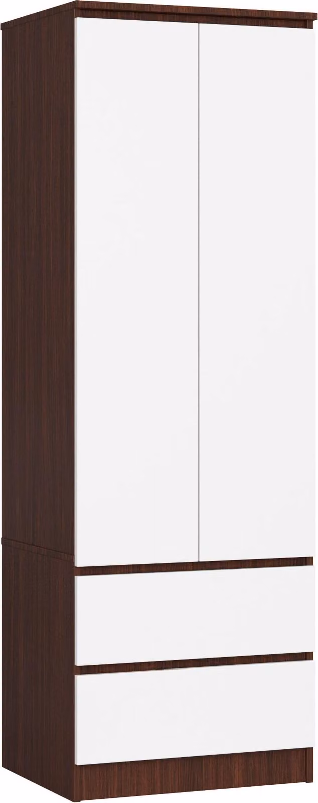 Akord Armadio Star Wengé/Bianco 60X51X180 Cm
