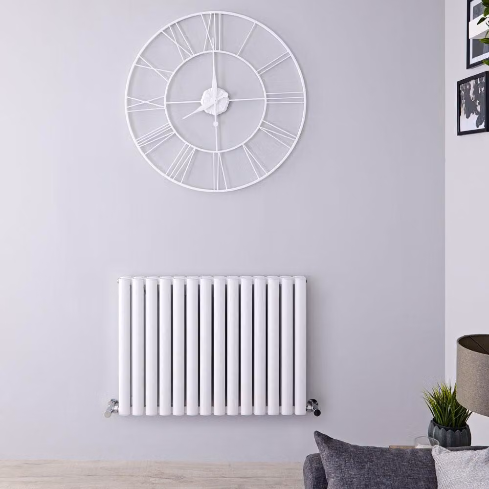 Termosifone Orizzontale Alluminio Bianco 1609W 600x830mm - Alta Potenza - Design Moderno - Revive Air