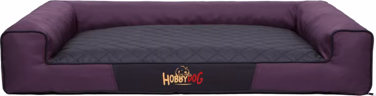 Cuscino per cani Cesto per cani Divano per cani domestici Lavabile - Victoria - 118 x 78 x 20 cm [taglia: XXL] - Rosso vino con nero