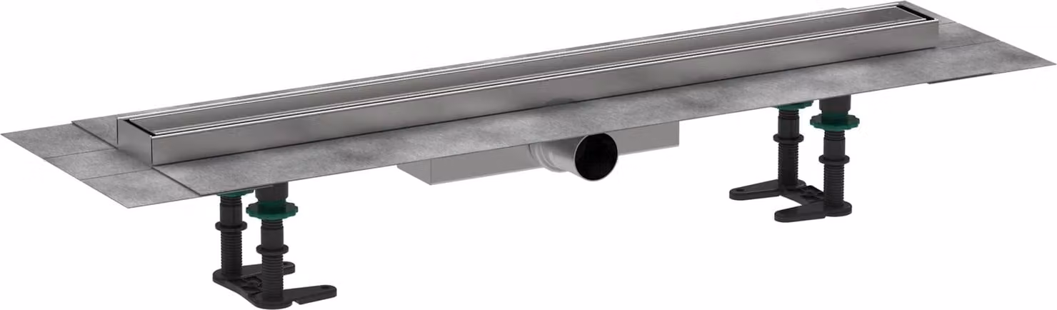 Scarico a pavimento RainDrain Compact, 700 mm, piatto, rivestibile con piastrelle, acciaio inossidabile