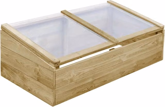 Tenda da serra per piante fiori e ortaggi in legno di pino impregnato 100 x 50 x 35 cm marrone 02_0044653