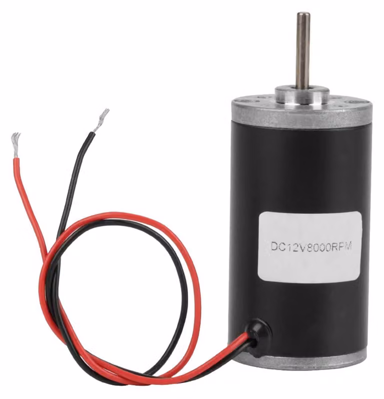 Motore DC 31ZY, 12V, 8000 giri/min, riduttore metallico, rotazione oraria/antioraria
