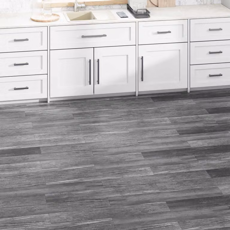 vidaXL Piastrelle in PVC autoadesive Grigio lucido, 5,02 m² (36 pezzi)