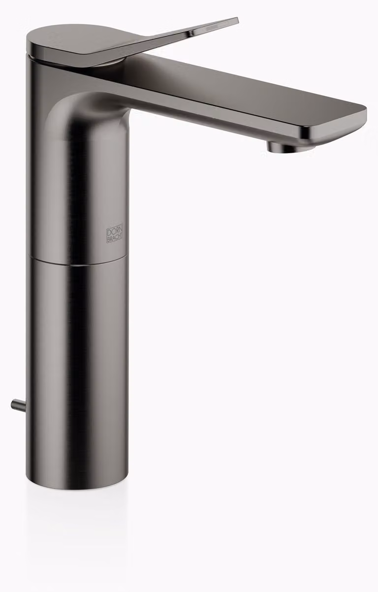 Dornbracht LISSÉ Mitigeur monocommandé pour lavabo avec pied surélevé, avec garniture d'écoulement, saillie 130mm, 33506845-99, 33506845-99