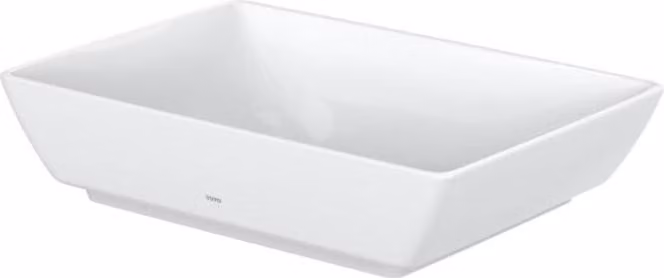 TOTO WU lavabo à poser, sans trou pour robinetterie, avec trop-plein, 550x380mm, Cefiontect, L1735E, L1735E