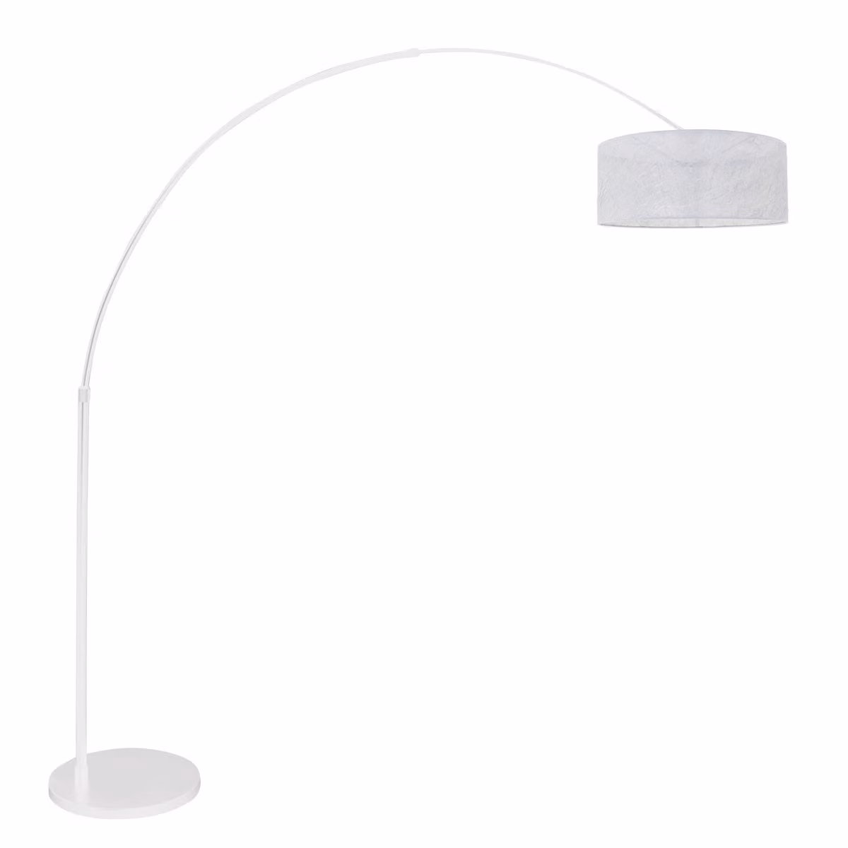 Lampada da terra Steinhauer Sparkled Light a 1 luce, bianco opaco, 42x151-191 cm