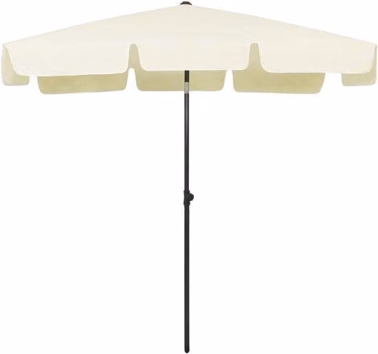 Ombrellone da spiaggia resistente al vento con picchetto a vite - Ombrellone da spiaggia con protezione UV - Ombra sulla spiaggia - Ombrellone con meccanismo girevole - Vacanza al mare - Ombrellone da spiaggia resistente al vento - Giornata in spiaggia -