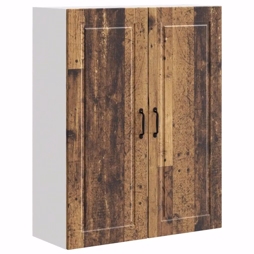 Armadietto a muro moderno vidaXL in legno color marrone con ante a battente e ripiani interni L: 80 cm, P: 31 cm, H: 100 cm – 2