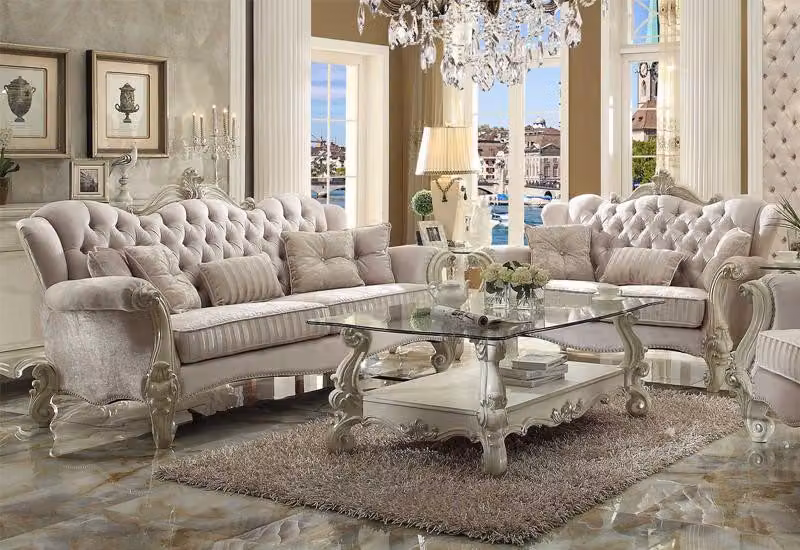 Chesterfield Sofagarnitur 3+2+1 Sitz Set Design Sofa Polster Couchen Couch Luxus