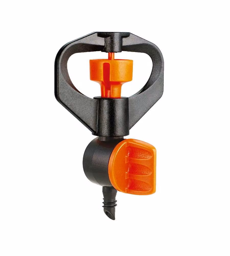 Set di 5 microirrigatori regolabili Claber con controllo del flusso, colore nero, attacco 1/2" – 2