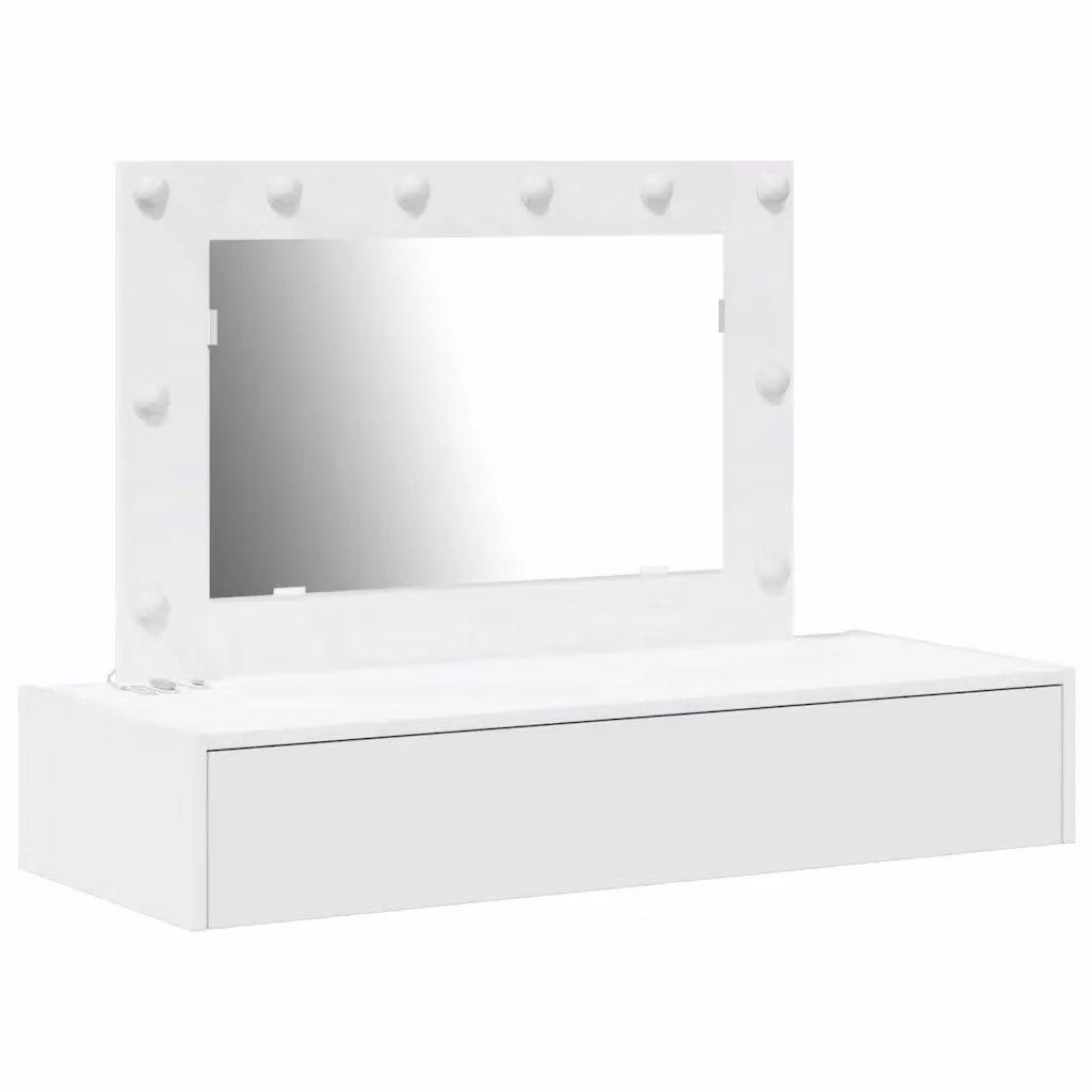 Tavolo da trucco moderno vidaXL bianco in MDF L/P/H: 100 x 40 x 70 cm – 2
