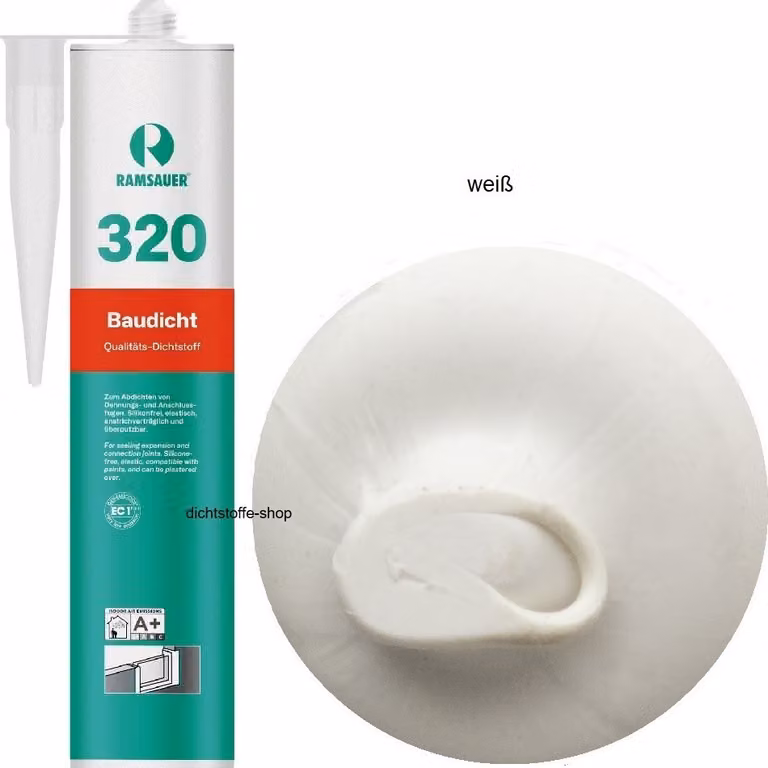 Ramsauer 320 Baudicht - Sigillante ibrido 1K - Cartuccia da 310 ml (bianco)