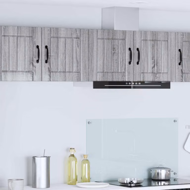 Set di 2 armadietti a muro vidaXL LUCCA moderni per cucina in MDF Grigio opaco L/P/H: 40 x 31 x 40 cm