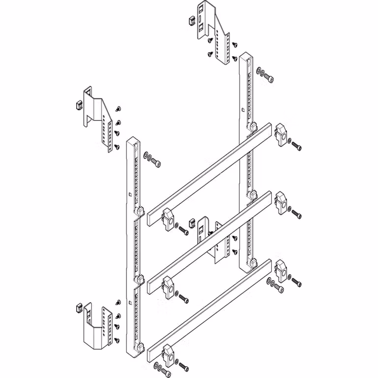 Modulo barra collettrice ABN profondo 2FB/5RE 185 mm con CU 30x10 mm, a 3 poli, EBM 150 mm MTSC25963