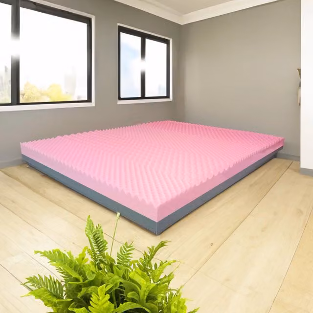 Topper combinato Memory e Rigido Ortopedico Modello London H6 capovolgibile L 140 x P 190 cm Altezza: 6 cm