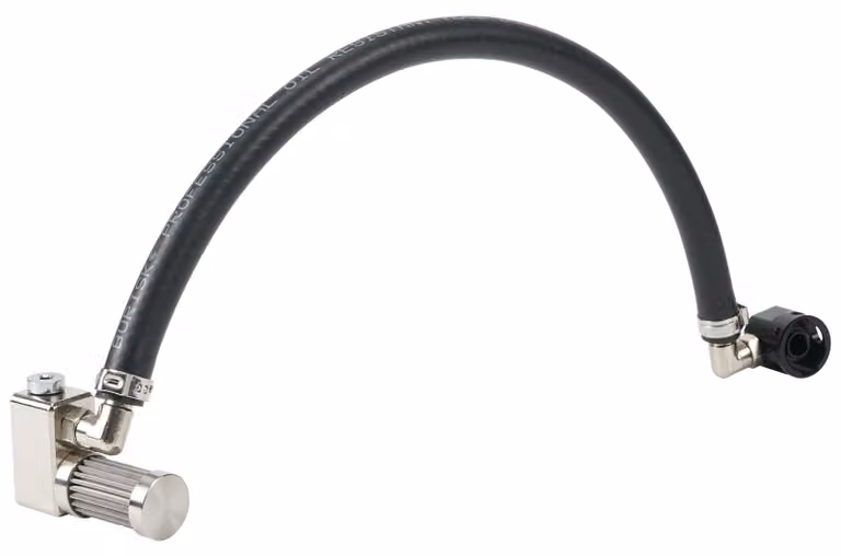 Tubo di prolunga per serbatoio carburante, nero - Alluminio - Lunghezza 30 cm - Accessori per motori