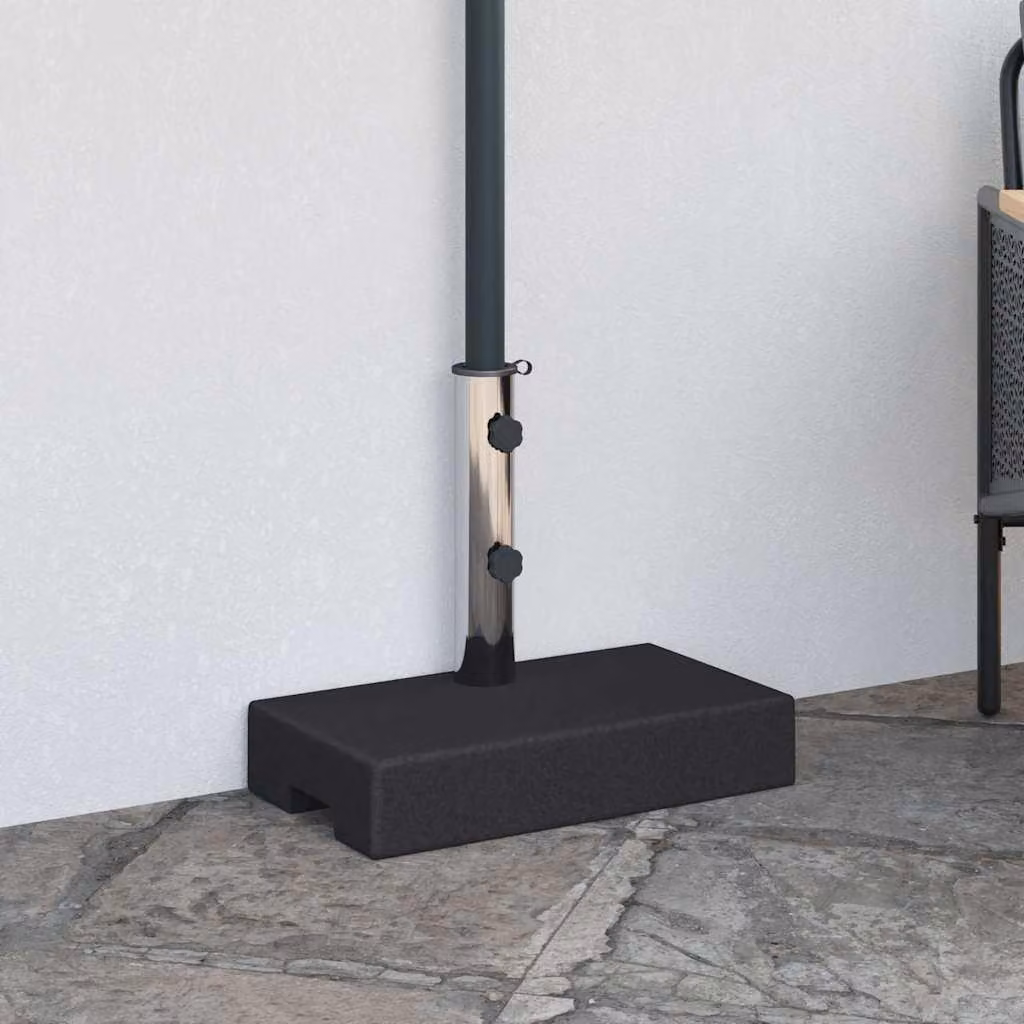 Maison Exclusive - Portaombrelli in granito, 25 kg, rettangolare, nero