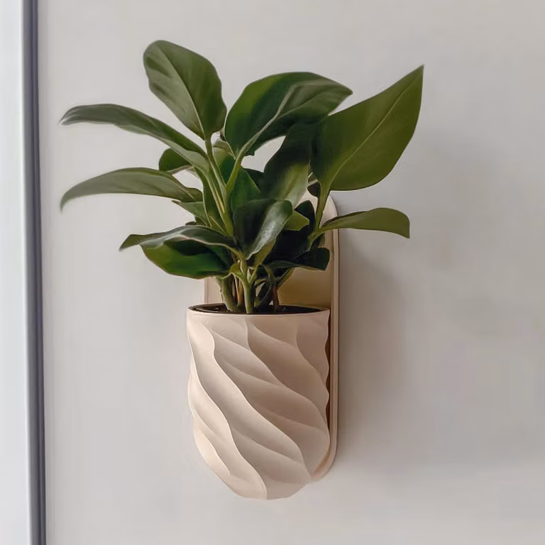 Decords - Vaso da parete 3D per piante, ideale per interni, 33 cm