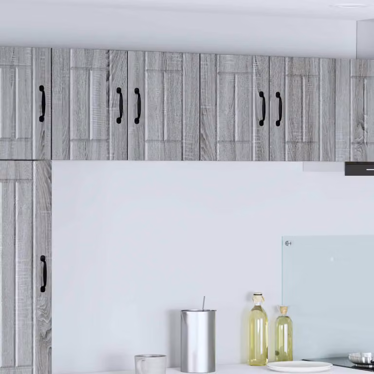 Armadietto a muro moderno vidaXL LUCCA Grigio, con ante a battente e ripiani interni, L 60 x P 31 x H 40 cm