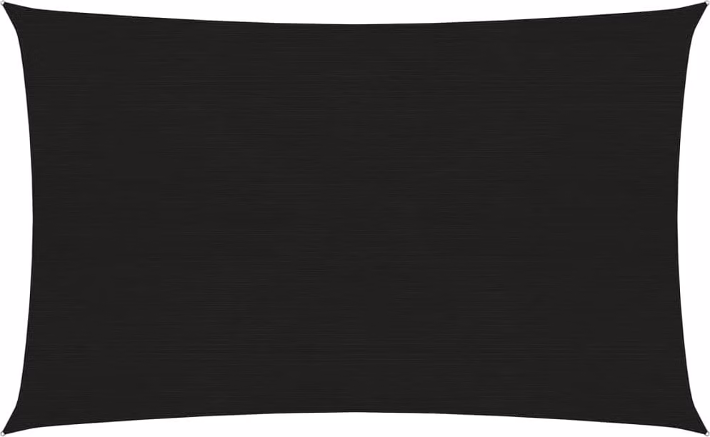 Tenda da sole Living Store, 160 g/m², colore nero, dimensioni 4x6 metri, realizzata in HDPE