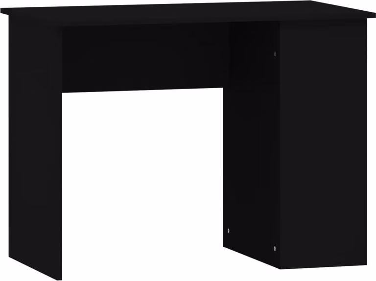 Scrivania Nera 100x55x75 cm in Legno Multistrato