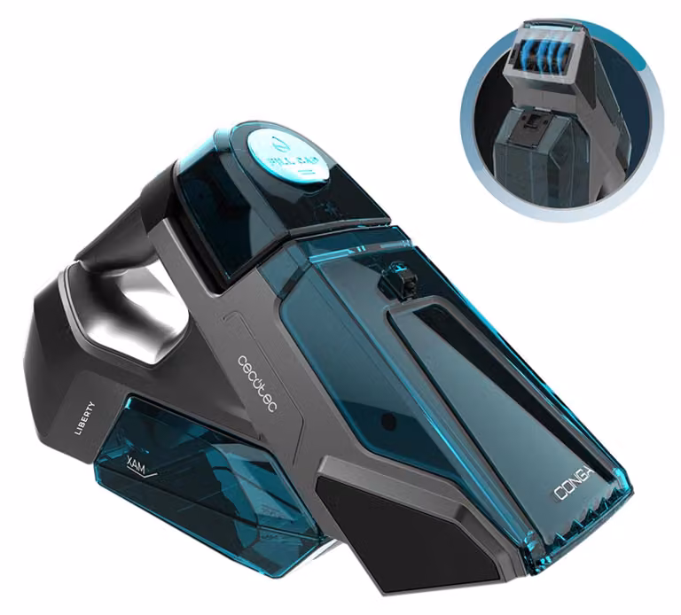 Pulitore Aspirapolvere per Tappezzerie e Tappeti Manuale senza Fili Conga MotorHand Carpet&Spot Clean 2000 Cecotec