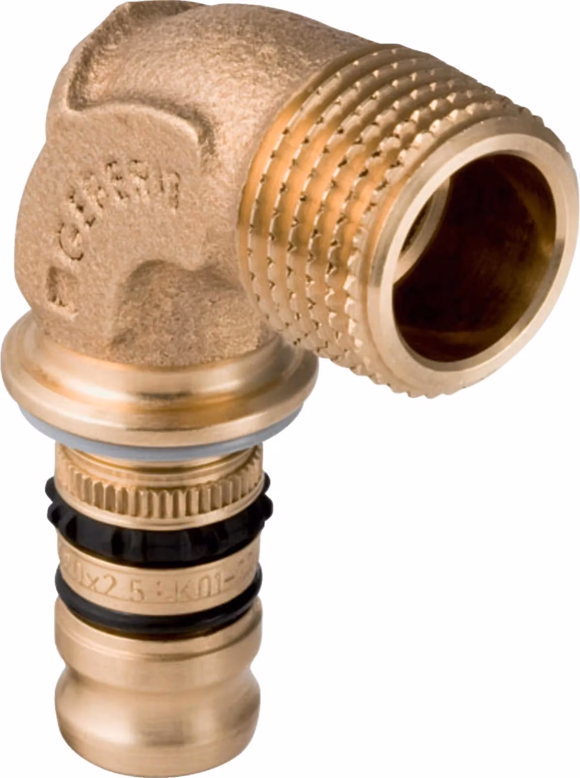 Geberit GE Mepla Raccordo a gomito, 90 gradi, d20 mm, R1/2 AG, 1 pz.