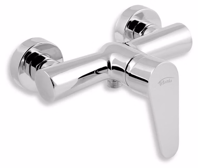 Rubinetto doccia senza accessori, 150 mm, Titania Fresh, cromato