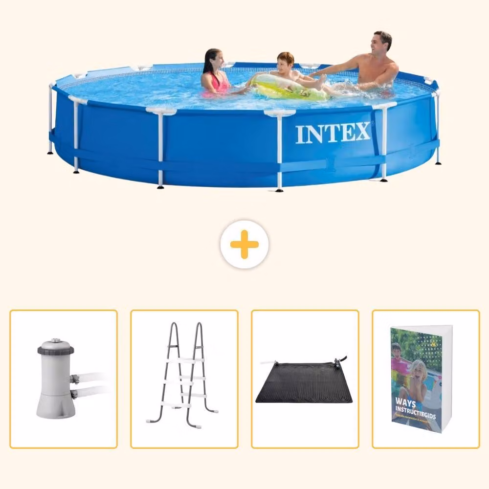 Piscina autoportante rettangolare - 366x76 cm - 5 pezzi - SCB112