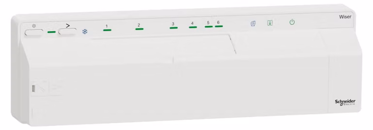 SCHNEIDER ELECTRIC Smart Home Wiser striscia collettore per il riscaldamento a pavimento, CCTFR6600