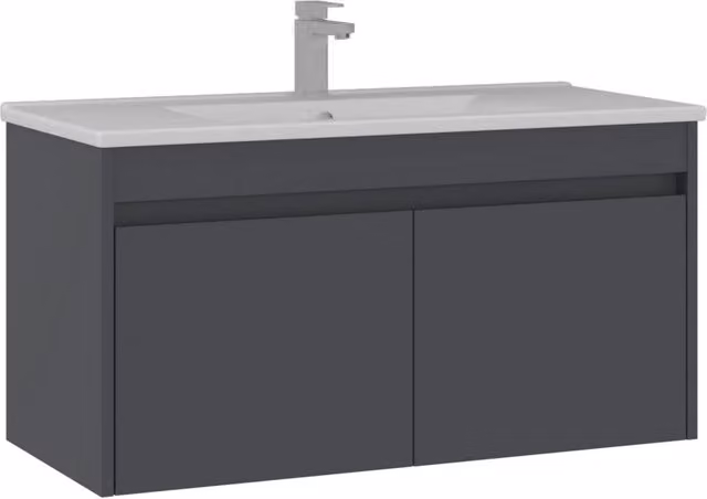 Mobile lavabo "Side 100 v3" - 100 x 45 x 52 cm - Antracite opaco