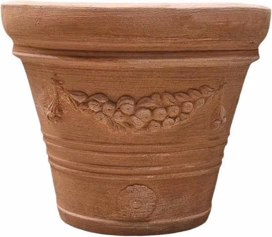 Vaso per piante in terracotta 25 cm - 40 cm | Resistente al gelo, manufatto artigianale italiano