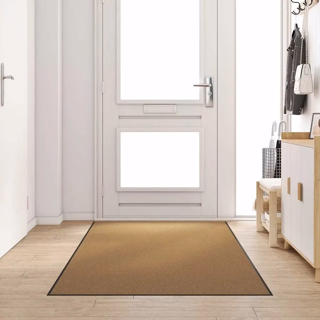 Zerbino Design In moderno beige e nero in poliammide e PVC L: 300 cm, P: 120 cm, H: 1 cm – 2