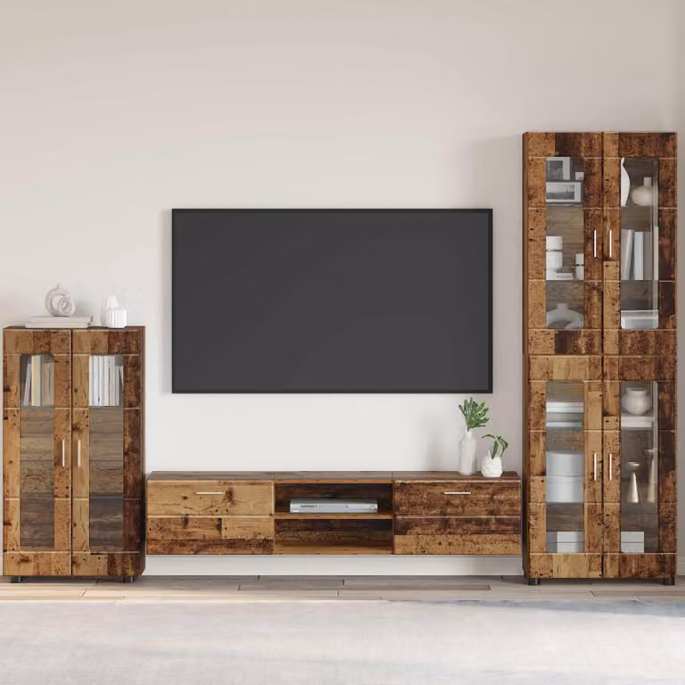 Credenza vidaXL FLORIN in legno vecchio marrone L: 55,5 cm, P: 29 cm, H: 100 cm