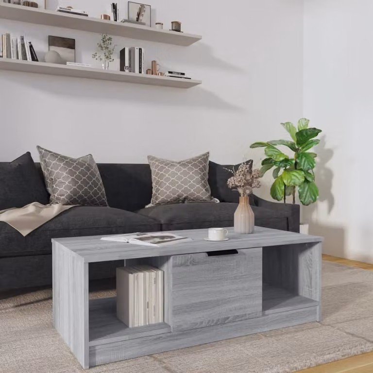 Maison Exclusive - Tavolino da salotto grigio Sonoma 102x50x36 cm Materiale ligneo