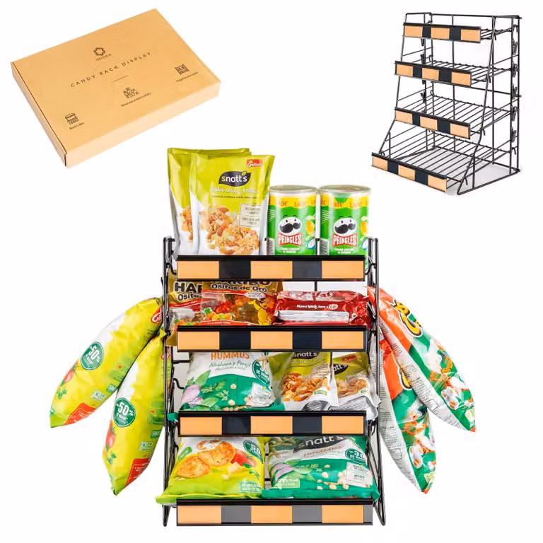 Solidchoice - Dispenser a 4 ripiani per caramelle e snack
