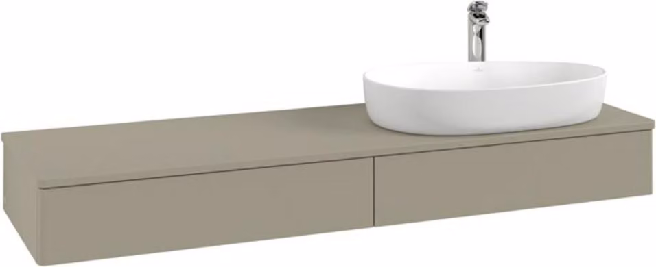 V&B Mobiletto senza struttura frontale Antao 160x50cm, HL, WBP colore Lac, wh. m Lac