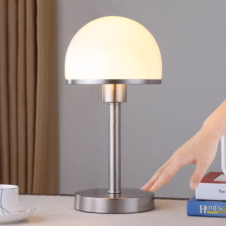 Lampada da tavolo Jolie Lindby, Camera da letto, Metallo, Moderno, Lampada da tavolo