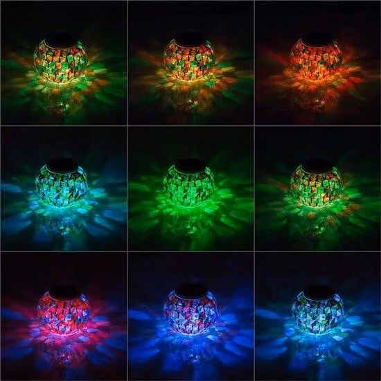 Lampade a energia solare con diverse impostazioni: bellissime lampade da comodino per la camera da letto, le feste e la terrazza