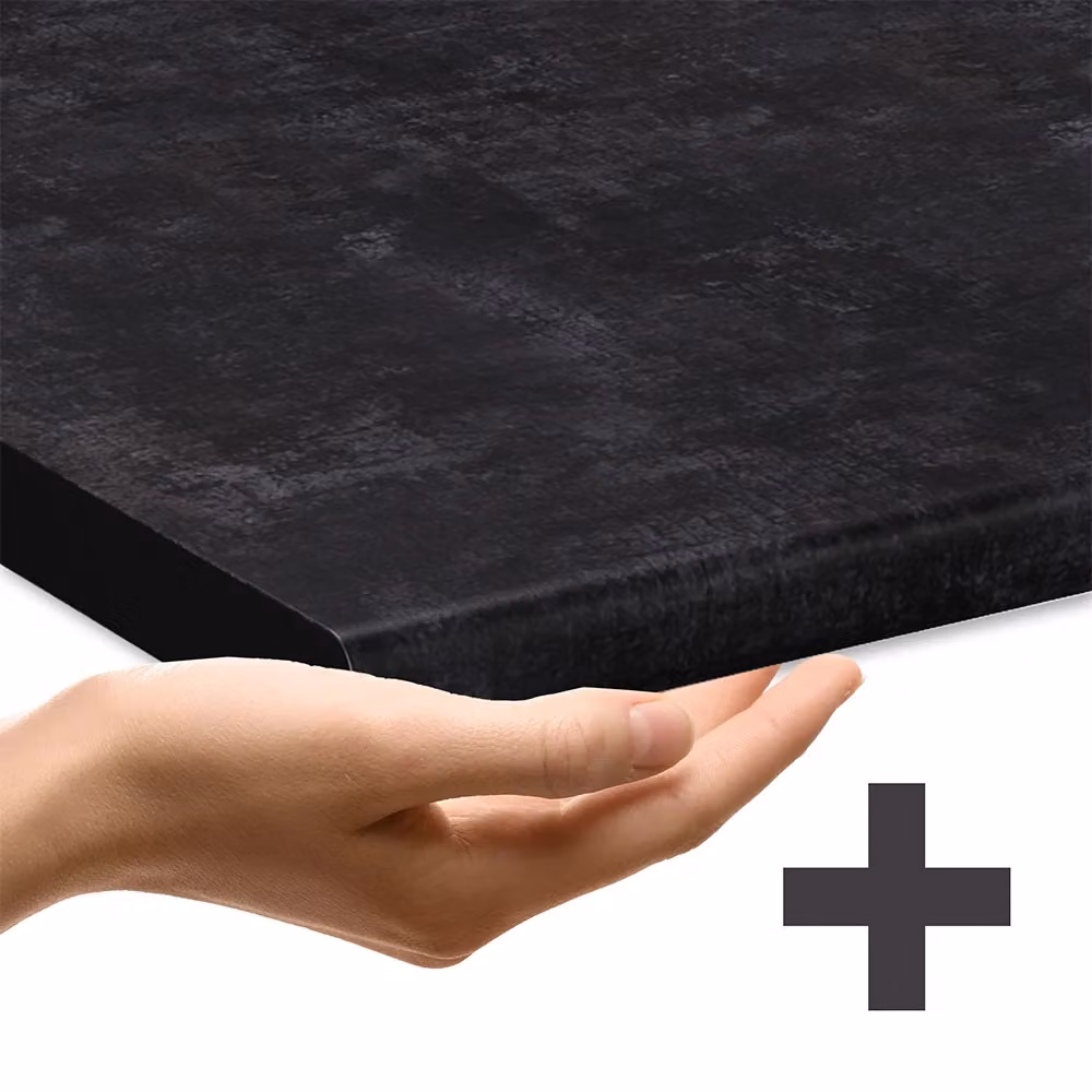 Pannello frontale per lavastoviglie da incasso Vicco Fame-Line Oro-antracite rustico/Bianco, Larghezza: 60 cm – 2