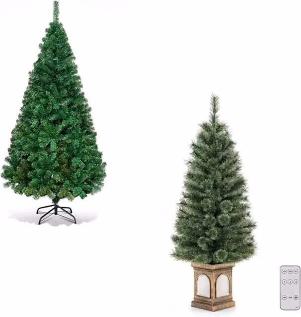 Albero di Natale Design Mania in PVC e Metallo, Colore Verde, Altezza: 180 cm – 1