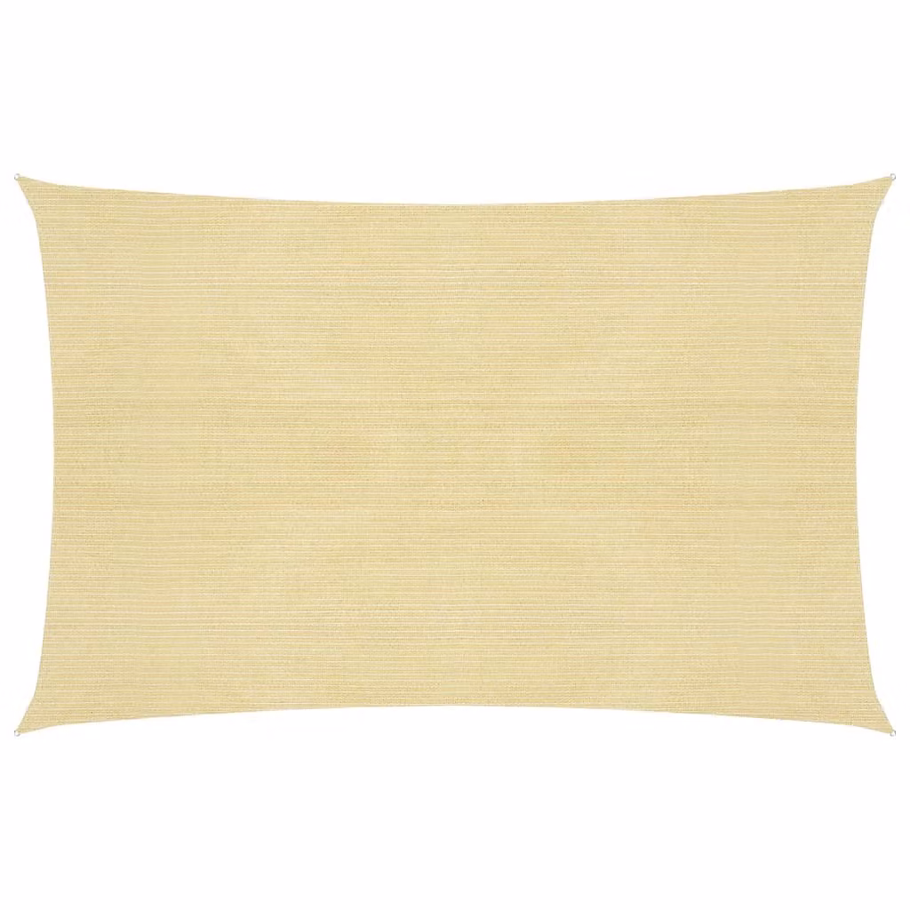 The Living Store Tenda da sole 160 g/m² Beige 5x8 m HDPE