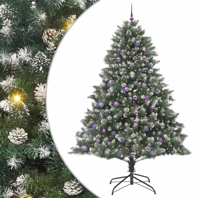 Albero di Natale | Decorazioni natalizie artificiale con 300 LED Verde 240 cm
