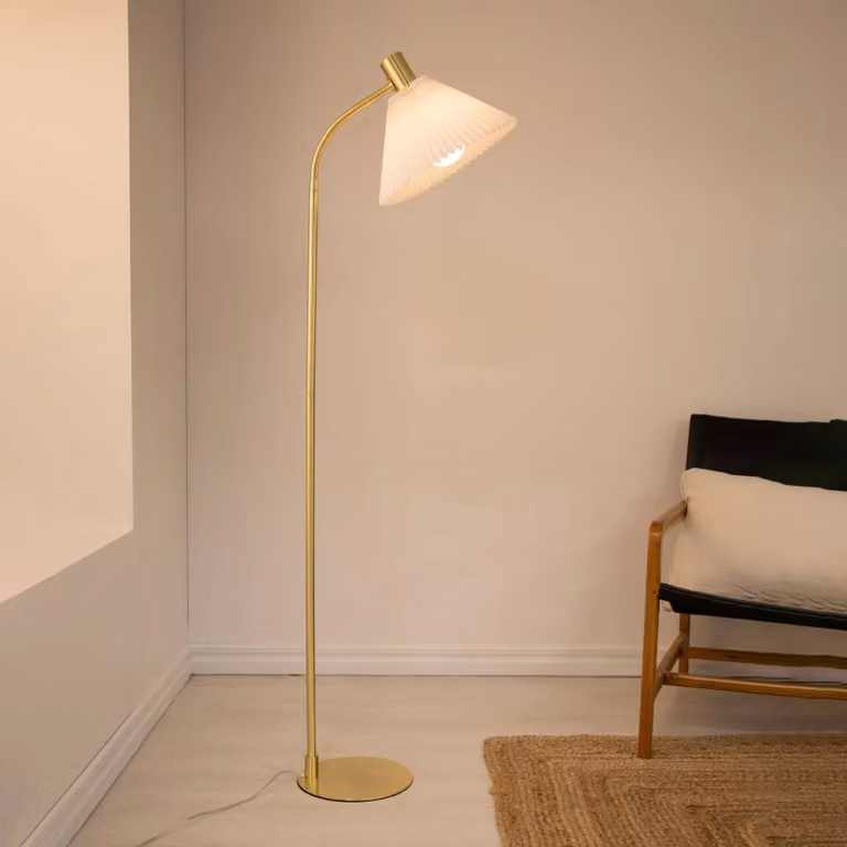Markslöjd Lampada da terra Mira, Ottone / Oro, Soggiorno / Sala da pranzo, Metallo, Lampada da terra